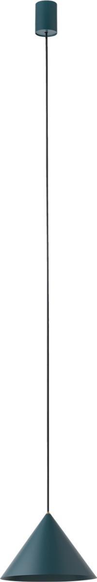 Lampa wisząca Nowodvorski Zielona lampa wisząca Zenith 7998 trójkątny zwis salonowy metalowy