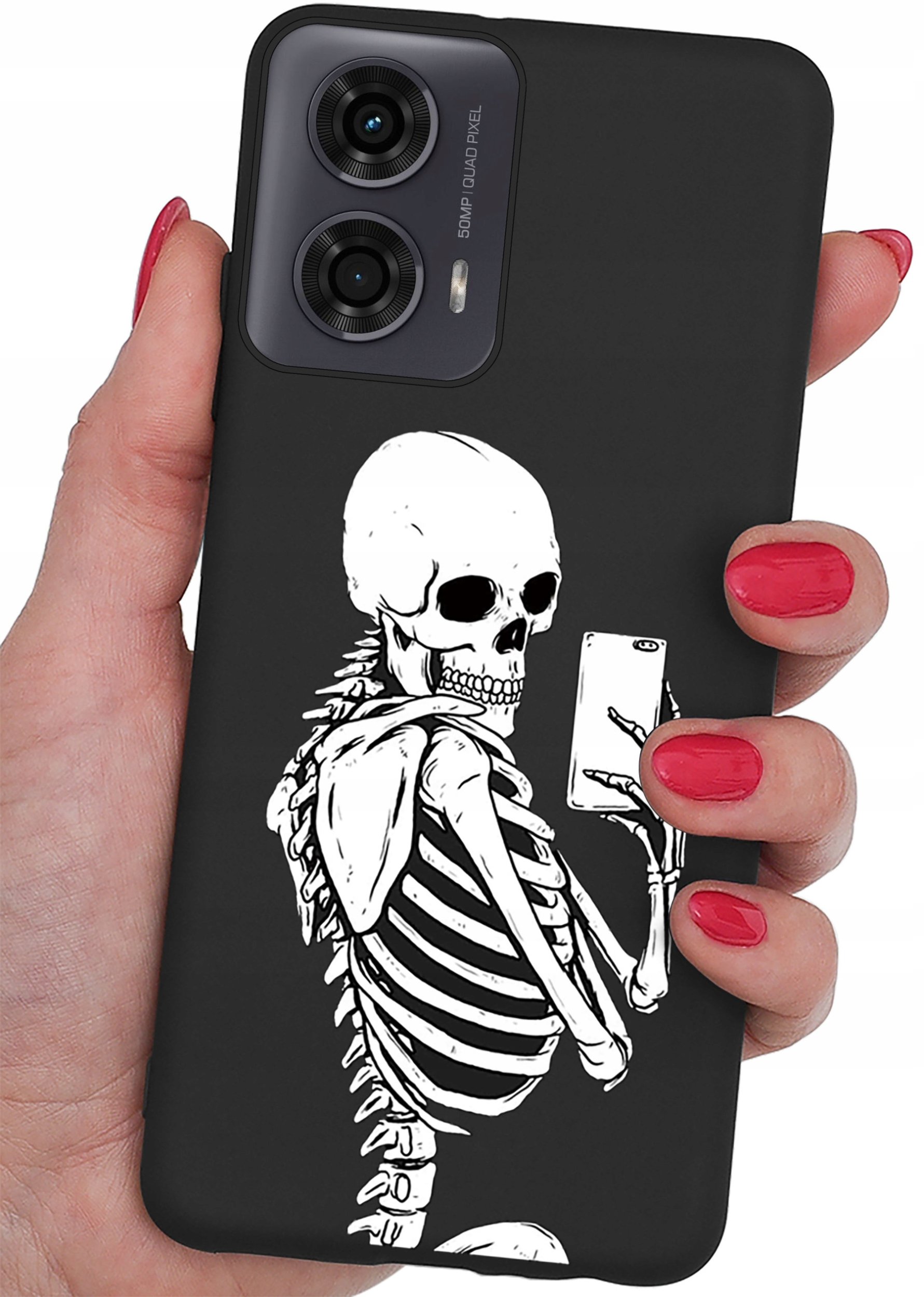 Etui do Motorola Moto G24 | G24 POWER | G04 CASE WZORY MATT PLECKI + SZKŁO