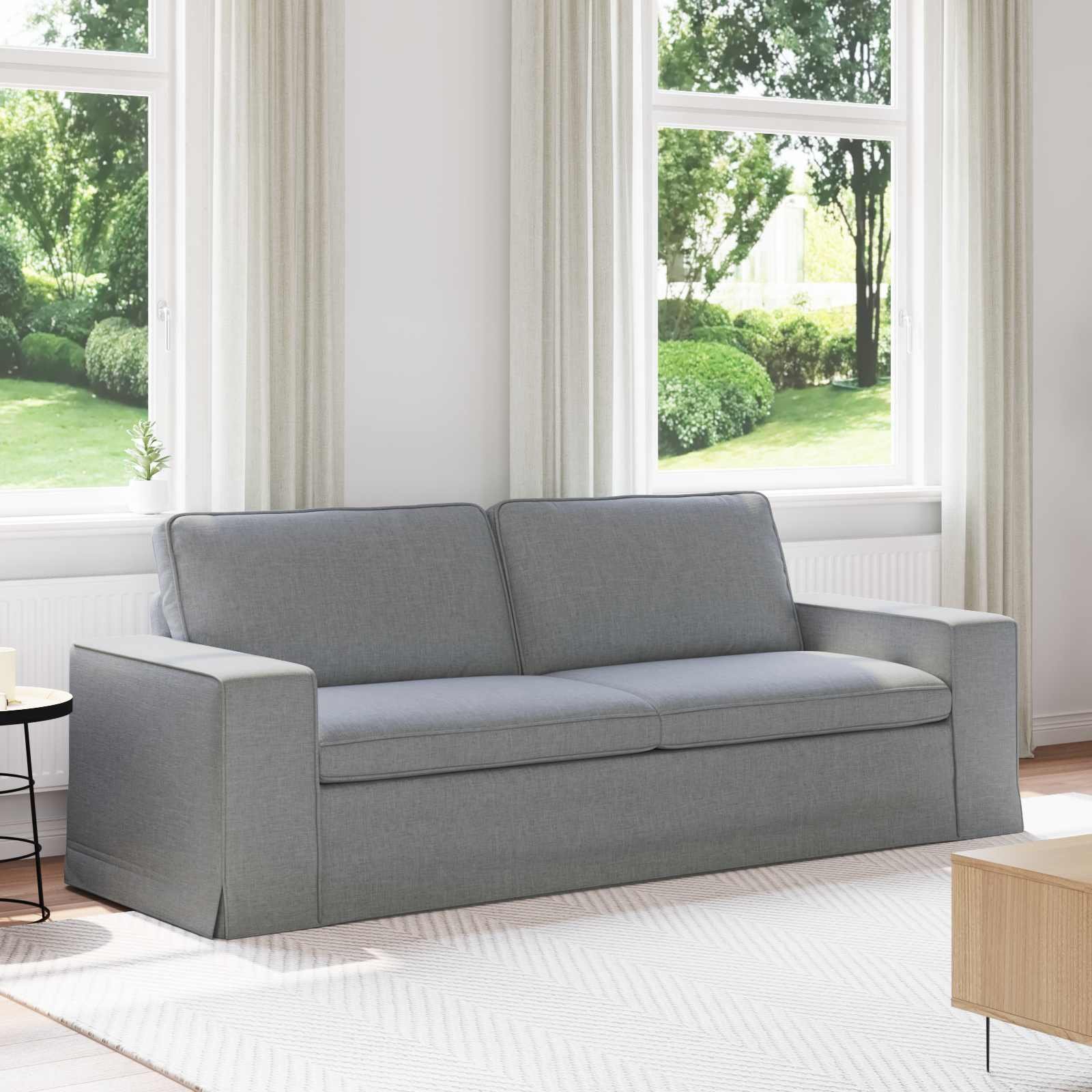 vidaXL Sofa Jasnoszary 222 x 80 x 82 cm Metal