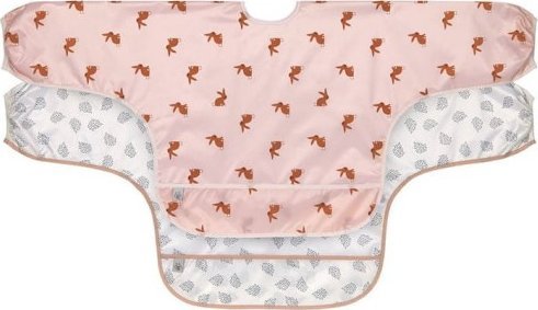 Lassig Lassig Little Forest Zajączek Zestaw Śliniaków z Długim Rękawem 6m+