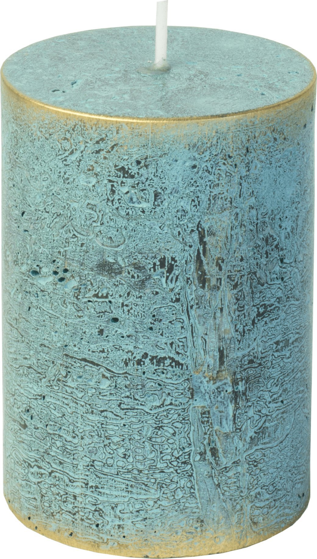 Tajemniczy ogród Świeca Rustic Loft turkusowa 70/H100