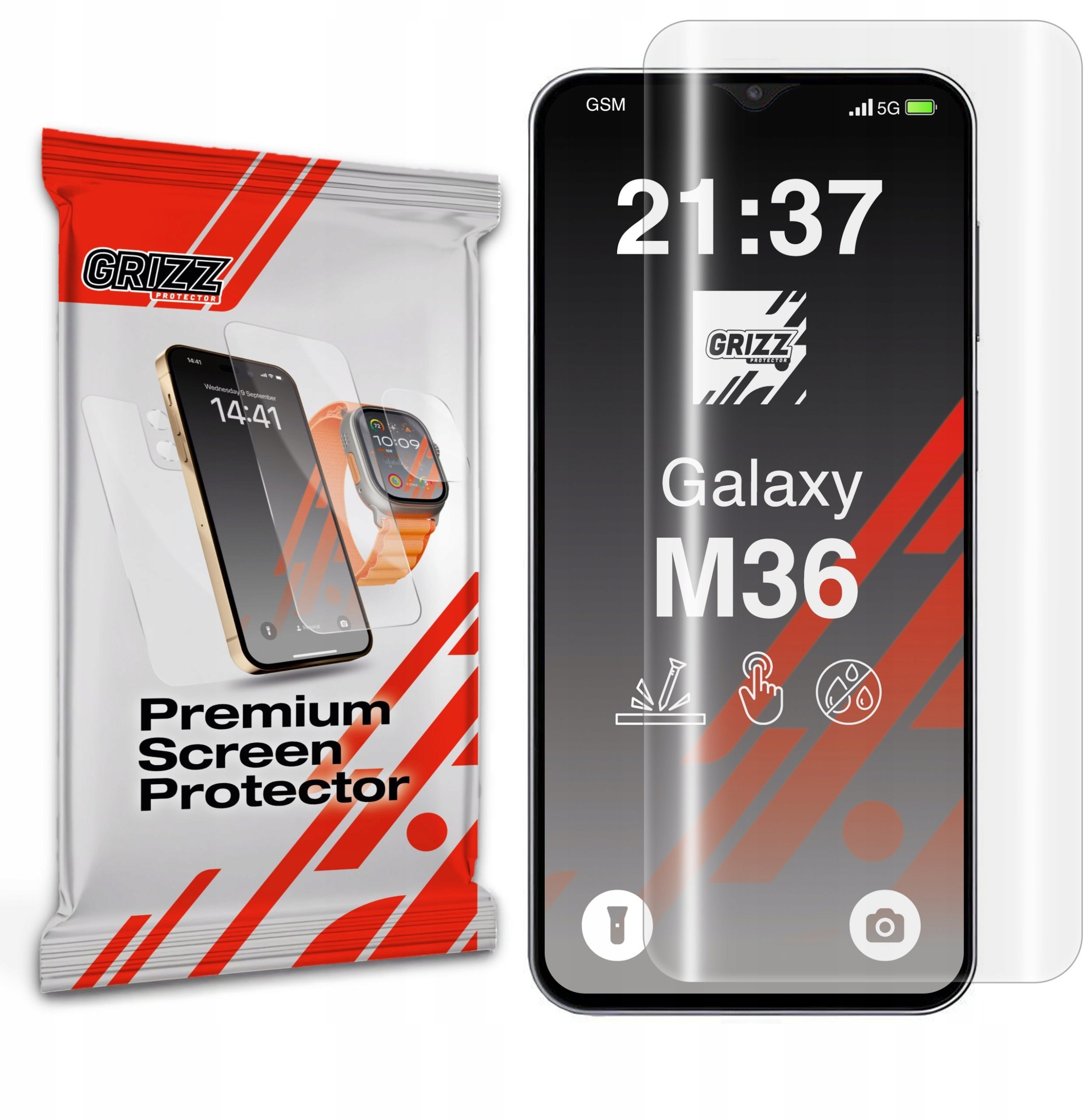 GrizzGlass Folia hydrożelowa Hydrofilm do Samsung Galaxy M36