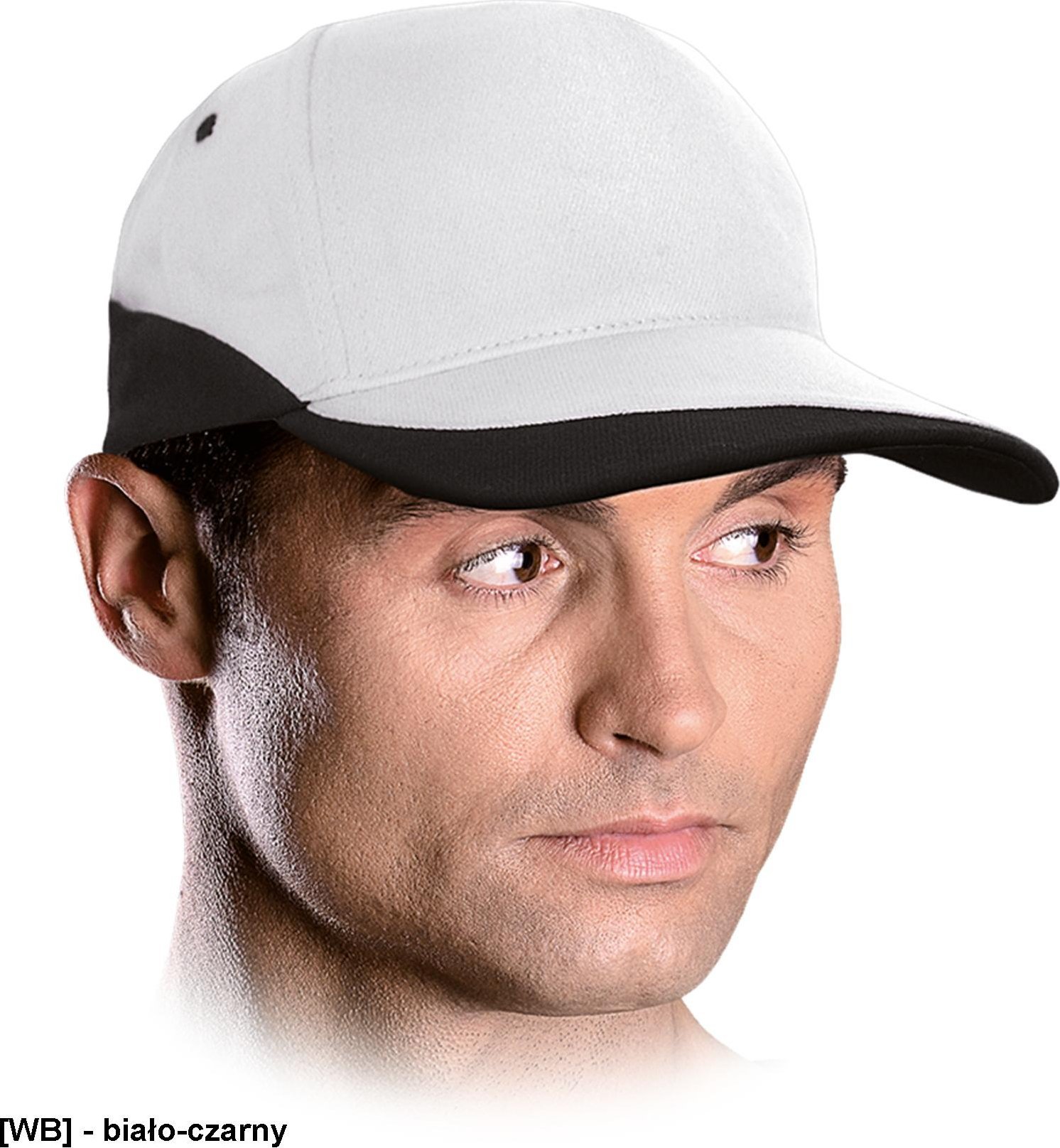R.E.I.S. CZCOL - czapka z daszkiem - biało-czarny.