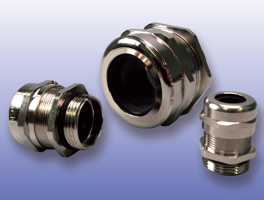 Trytyt Metalowa dławica kablowa 15-22mm mosiądz niklowany z gwintem metrycznym IP68 MMG-32