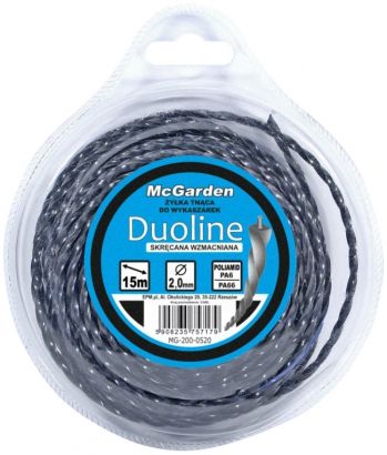 McGarden Żyłka do wykaszarki skręcana wzmacniana DUOLINE 3.0mm 15 (MG-200-0530)