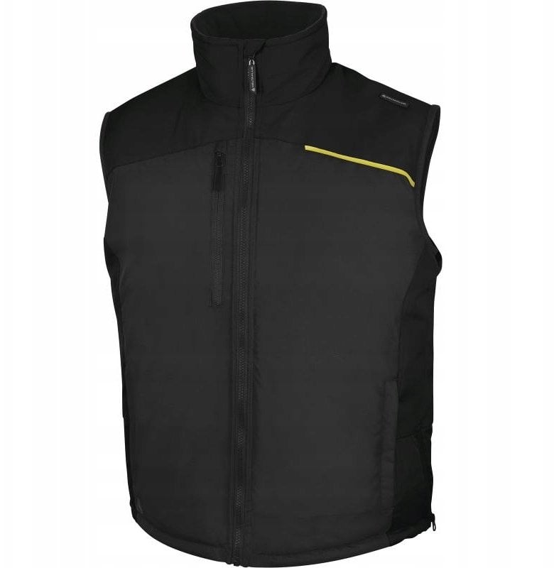 Delta Plus kamizelka z poliestru pongee pokrytego PVC, kolor: czarny, rozmiar: 3XL / FIDJI3