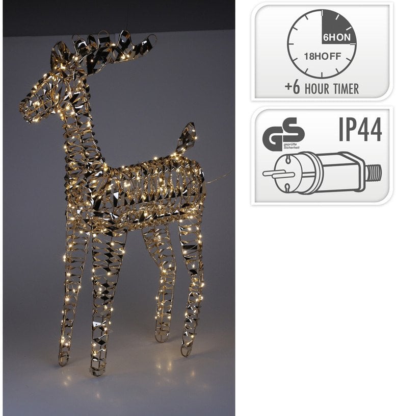 Dekoracja świąteczna Świecąca figurka świąteczna Elnias