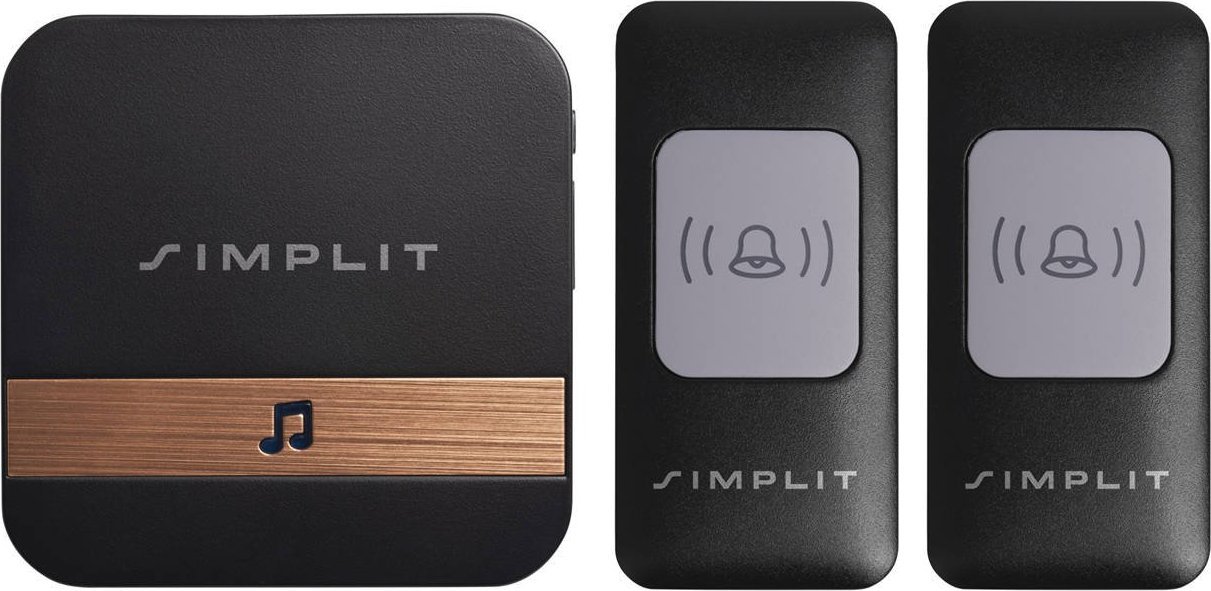 Simplit Dzwonek bezprzewodowy 611A 1x Odbiornik 2x Nadajnik Sztuka