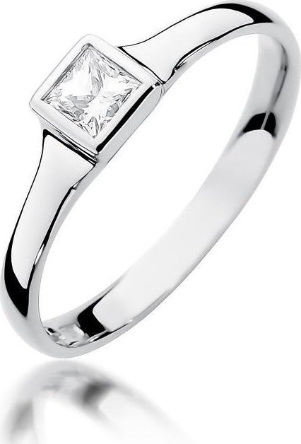Best Diamonds złoty pierścionek z brylantem 0.23ct 13