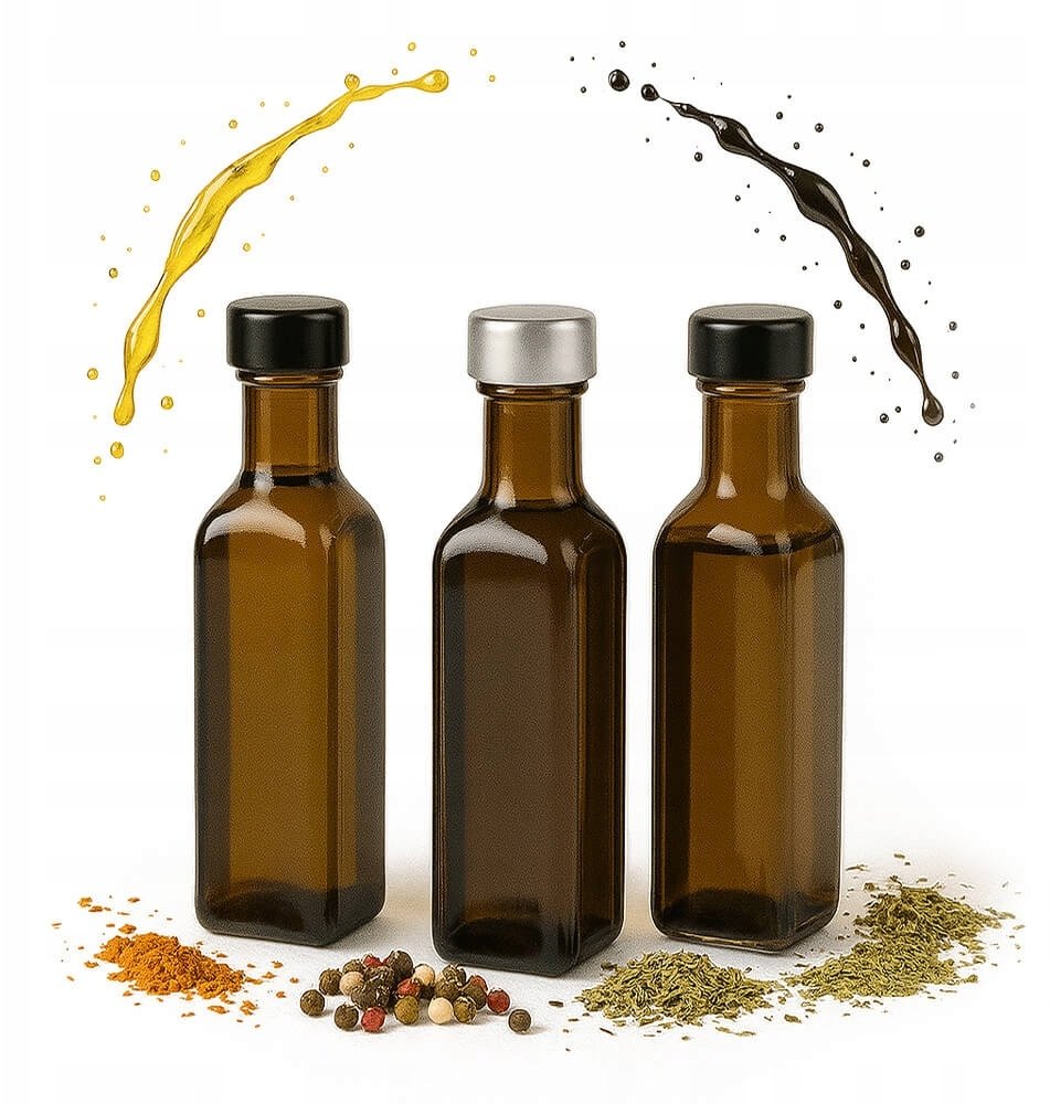 Bimberek 10x Butelki MARASCA 100ML OLIWKOWA NA OLIWE OCET SOSY SYROP