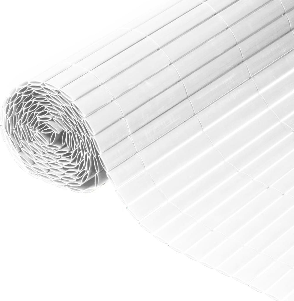 Nature Nature Dwustronna mata ogrodzeniowa, PVC, 1 x 3 m, biała