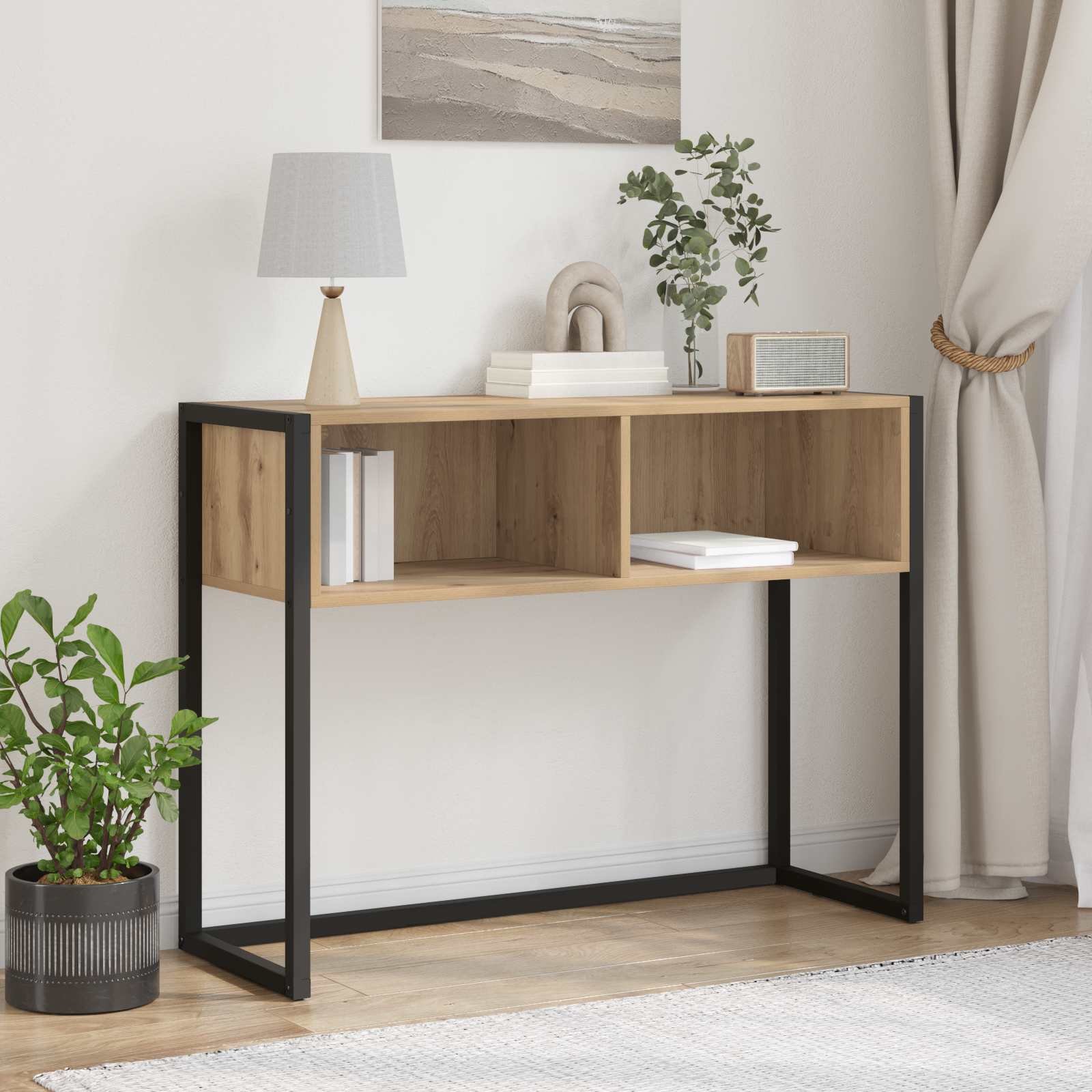 vidaXL Stół dębowy rzemieślniczy 100 x 36 x 75 cm