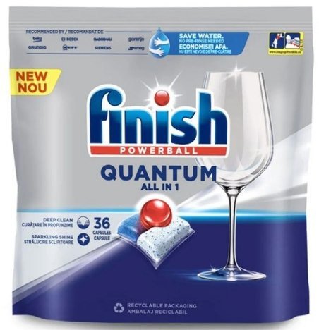Finish Powerball Quantum Al in 1 Tabletki do Zmywarki 36 szt.