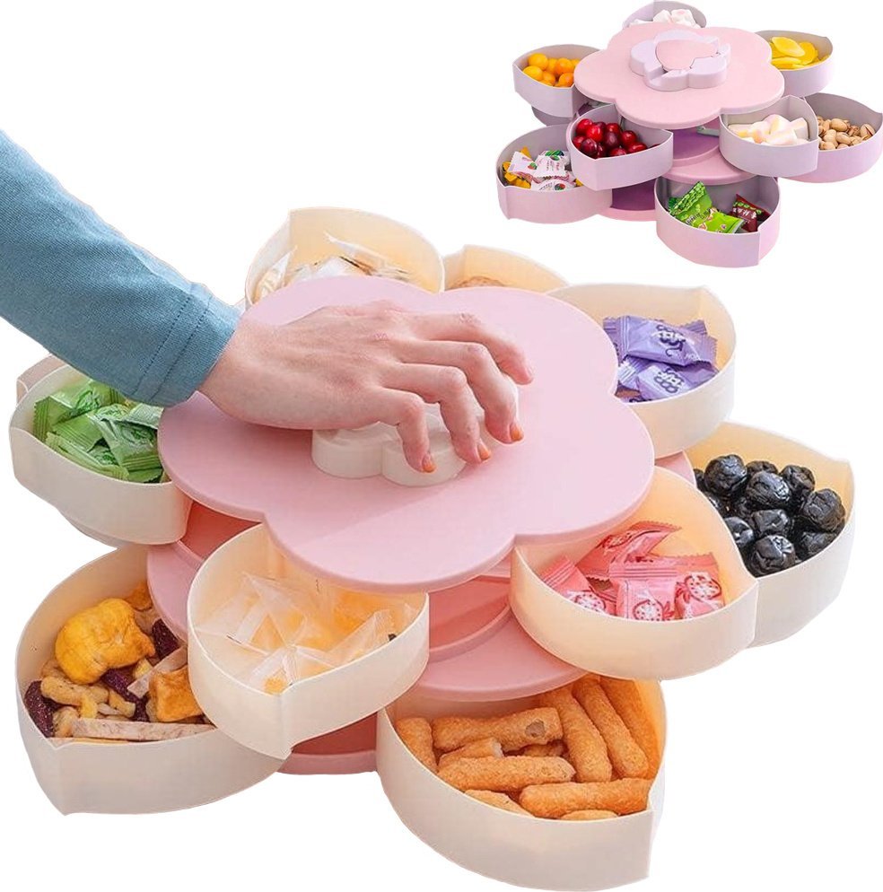 Verk Pojemnik organizer na cukierki biżuterię obrotowy 2w1 z uchwytem na telefon Pojemnik organizer na cukierki biżuterię obrotowy 2w1 z uchwytem na t