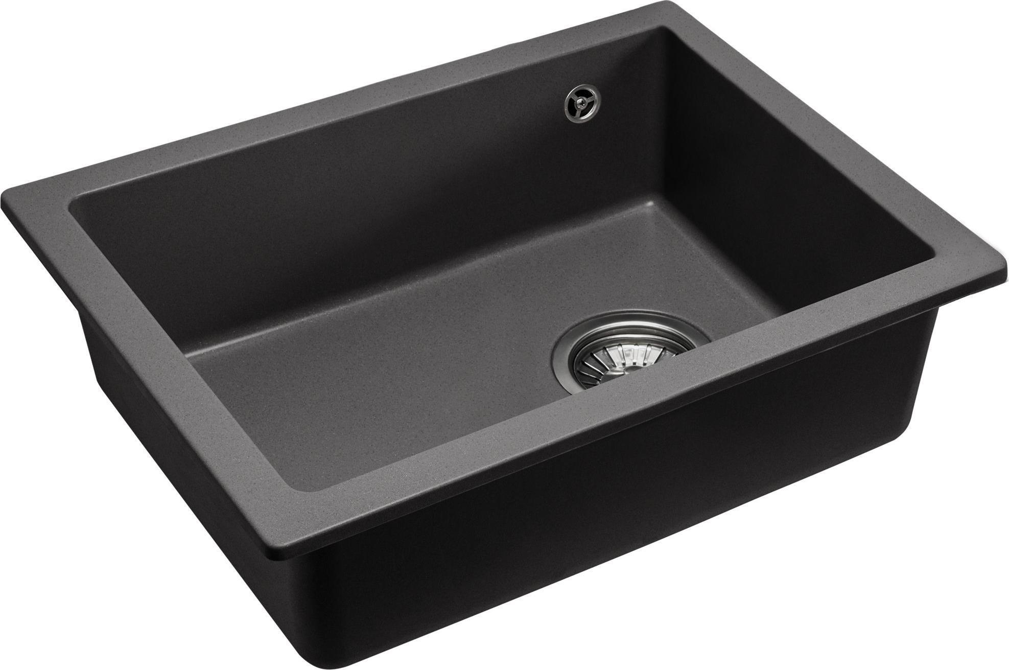 Zlewozmywak Rea Rea Zlewozmywak granitowy Nels black