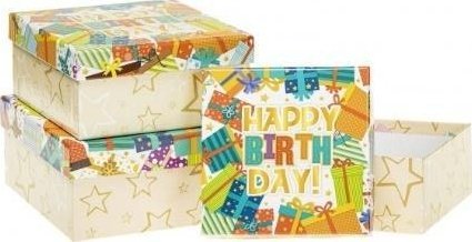 Rozette Pudełko prezentowe dziecięce 3szt urodziny