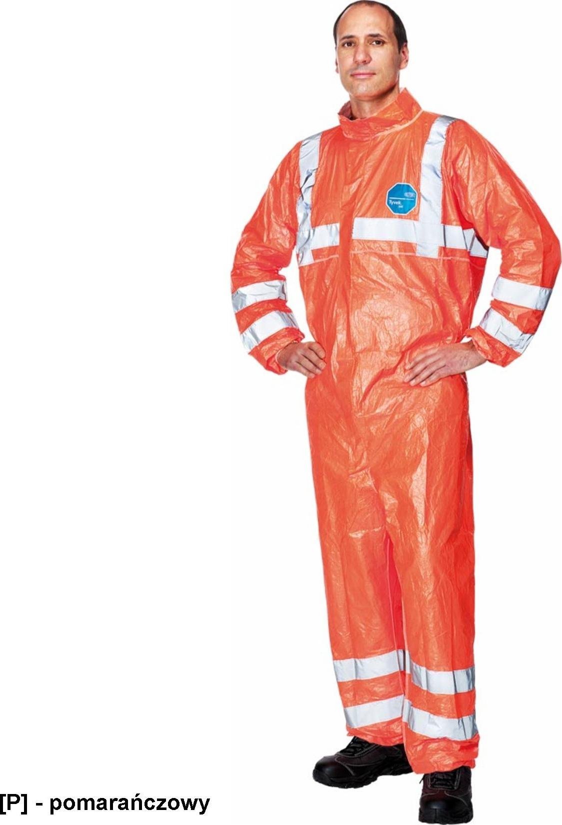 R.E.I.S. TYVEK 500 HV - Kombinezon ochronny o intensywnej widzialności M