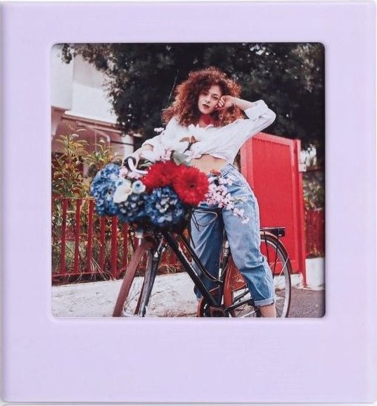 LoveInstant Ramka Magnes Na Lodówkę Do Fuji Instax Square Sq Link / Sq1 / Sq6 / Sq10 / Sq20 / Fioletowy