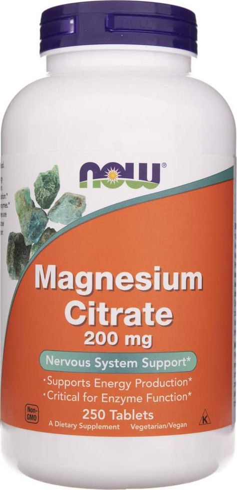 NOW Foods NOW Foods - Magnesium Citrate, 200 mg, 250 tabletek