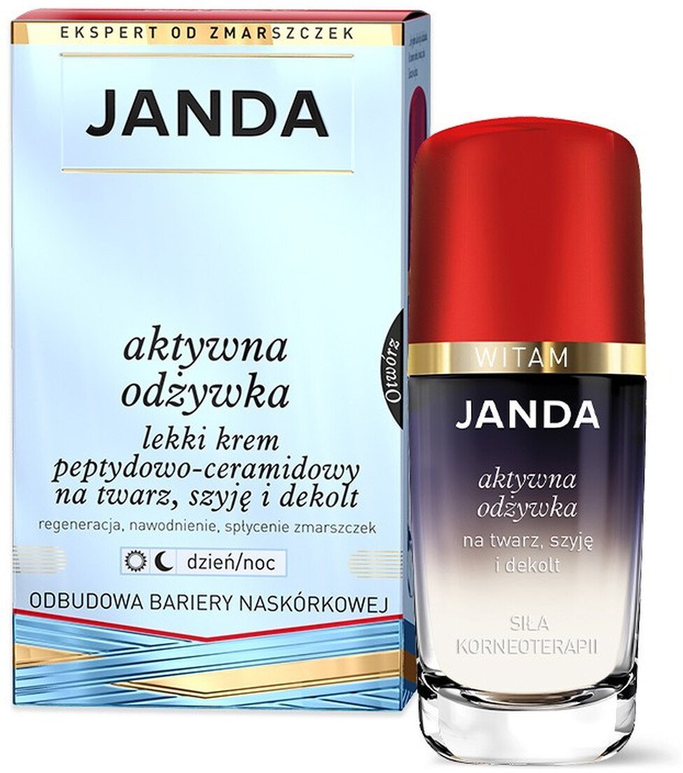 Janda Odżywka aktywna do twarzy lekki krem peptydowo-ceramidowy 50ml