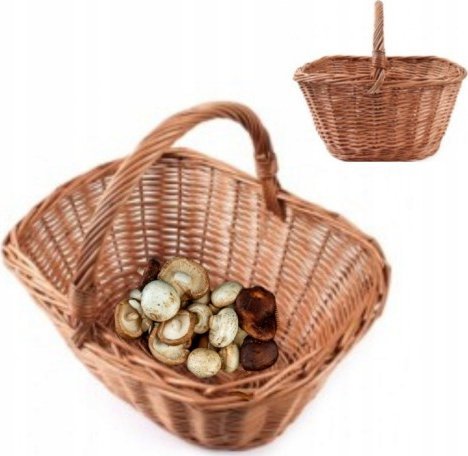 Tin Tours Kosz wiklinowy na grzyby 40 x 32 x 16 cm