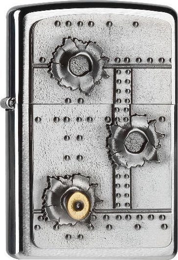 Zippo Zapalniczka Bullet Holes 3D