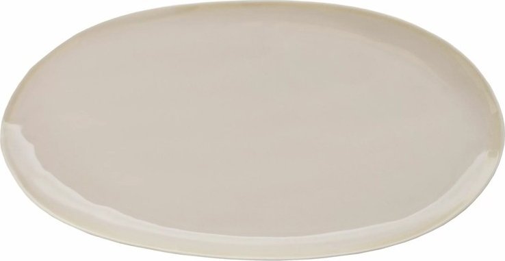 Verlo ETER Talerz owalny 43x22,5 cm, beżowy