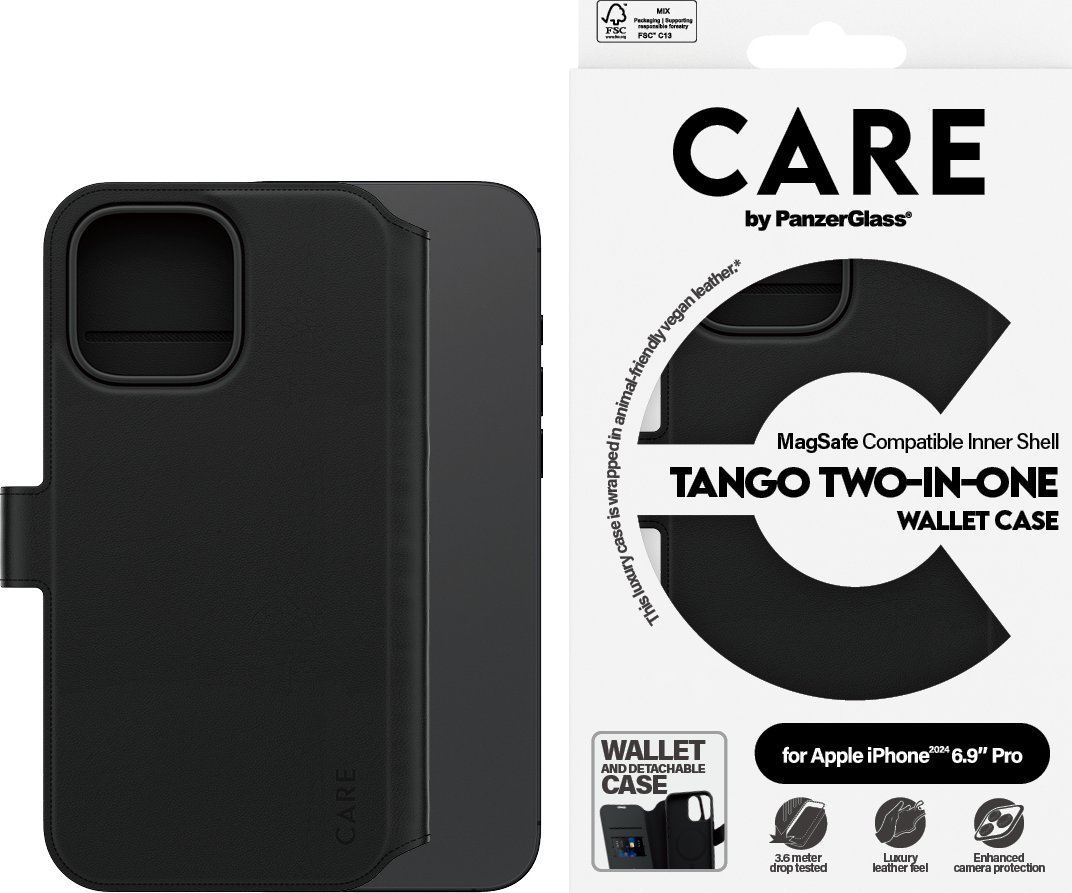 PanzerGlass CARE Case Feature Tango 2-in-1 Wallet Case iPhone 24 6.9" Pro