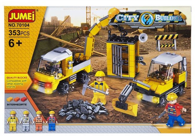 Klocki Jumei City BUDOWA MIASTO 353 elementy, 38 x 26 cm