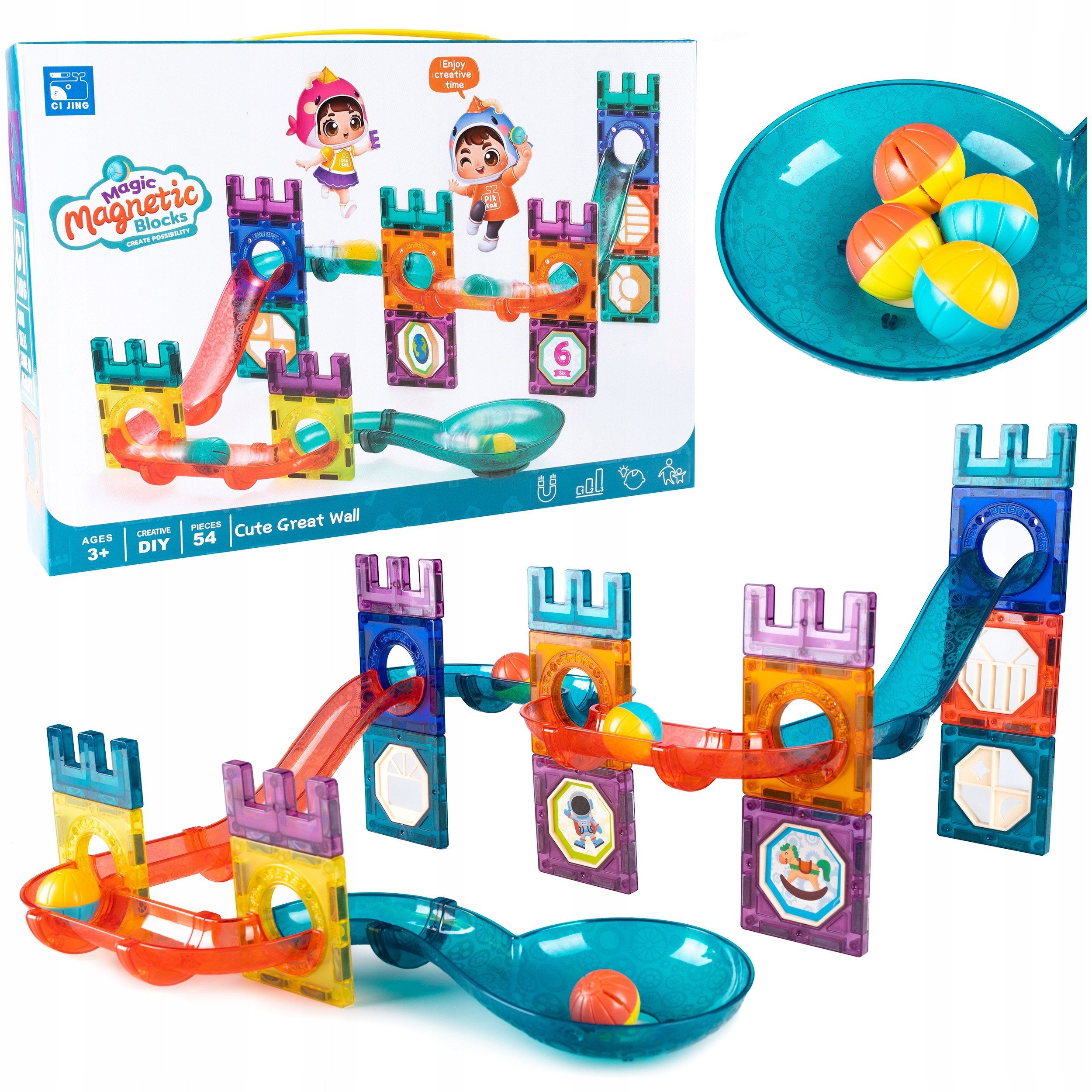 B41C5 KLOCKI MAGNETYCZNE TOR KULKOWY 54