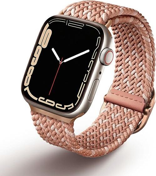 Uniq Pasek UNIQ Aspen Apple Watch 4/5/6/7/SE 40/41mm Braided DE różowy/citrus pink