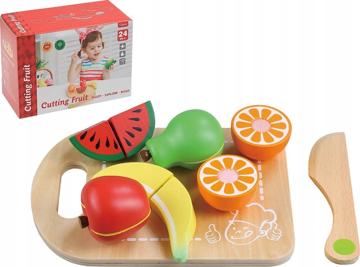 iWood Owoce drewniane do krojenia