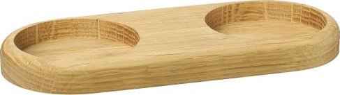 Młynek do przypraw Zassenhaus Podstawka pod młynki, drewno dębowe, 17 x 8 cm, na 2 młynki o średnicy do 6 cm / Zassenhaus