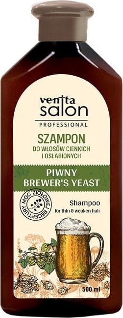 Venita VENITA Salon Professional Szampon Piwny do włosów cienkich i osłabionych 500 ml