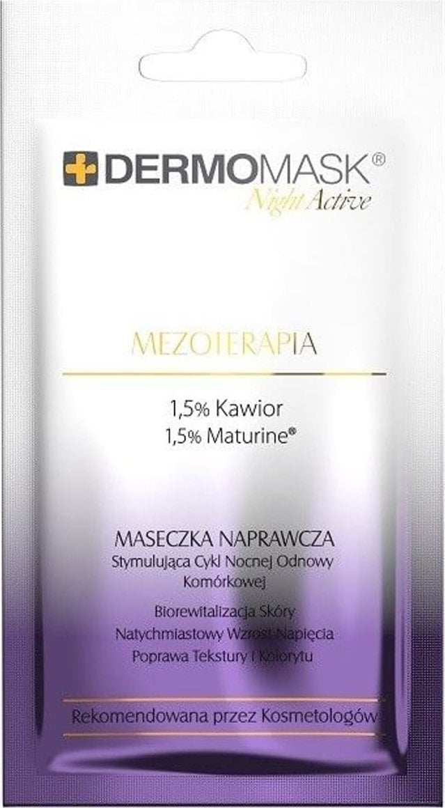 LBIOTICA / BIOVAX L`BIOTICA Dermomask Night Active Maseczka naprawcza na twarz - Mezoterapia 12ml