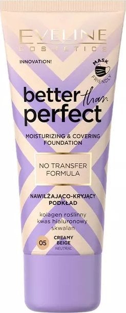 EVELINE KOLOROWKA Eveline Better Than Perfect Podkład nawilżająco-kryjący nr 05 Creamy Beige 30ml