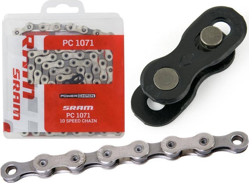 Łańcuch Sram PC 1071 Hollow Pin 114 ogniw, 10-rzędowy, spinka PowerLock