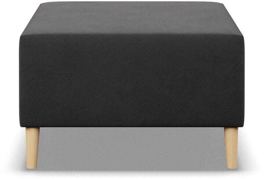 Pufa, podnóżek, MILO, mikrofaza, 71x71x40cm, szary