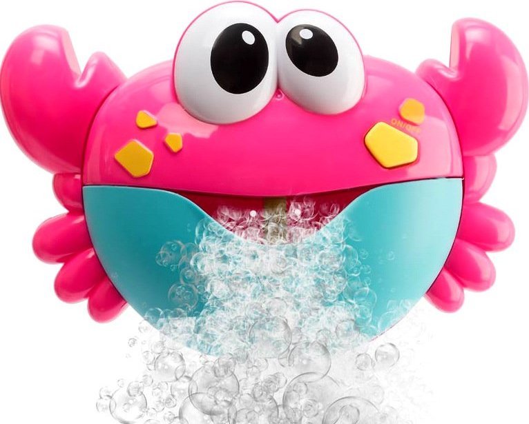 Zabawka do robienia bąbelek z piany Krab różowy