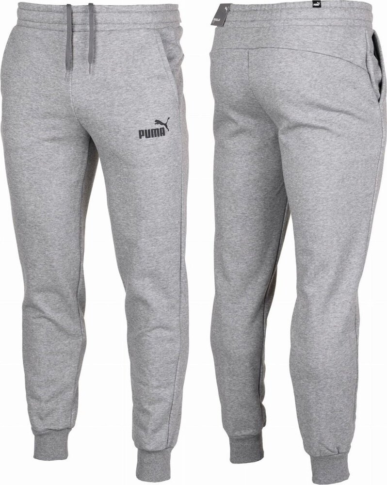 Puma Spodnie dla dzieci Puma ESS Logo Pants FL szare 586973 03 128cm