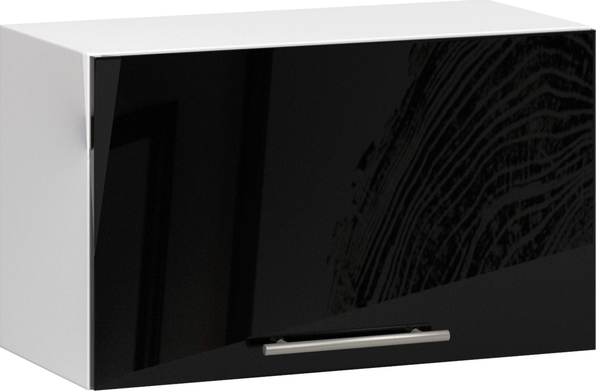 Fabryka Mebli Akord WISZĄCA SZAFKA KUCHENNA OKAPOWA OLIWIA 60 cm BIAŁA CZARNY POŁYSK