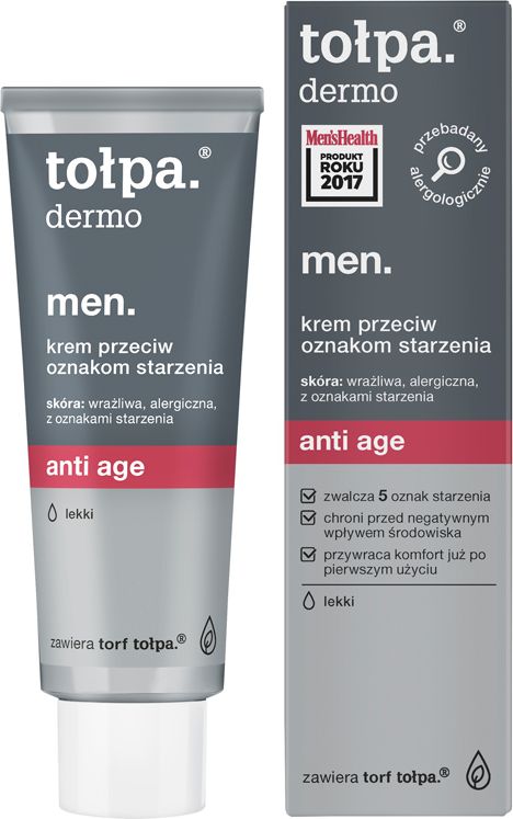 Tołpa Dermo Men. Anti Age, krem przeciw oznakom starzenia lekki 40ml