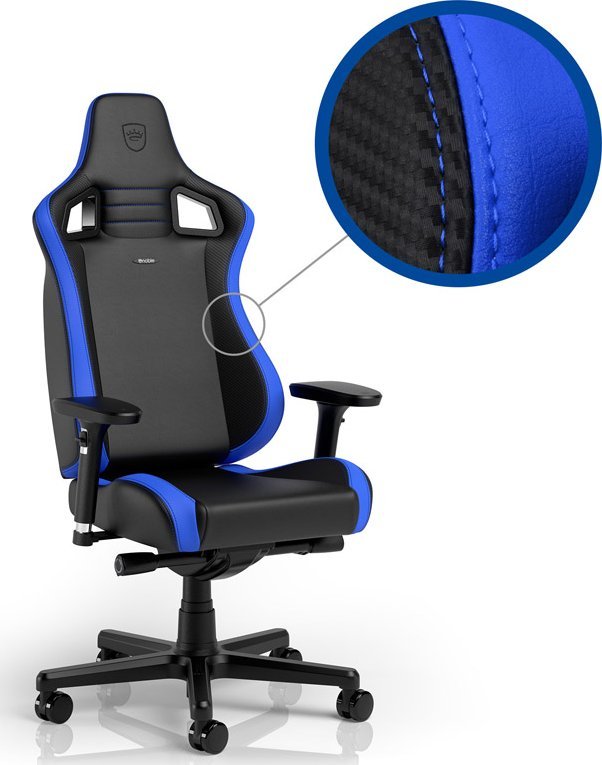 Fotel Noblechairs EPIC Compact - black/carbon/blue (GAGC-240)
