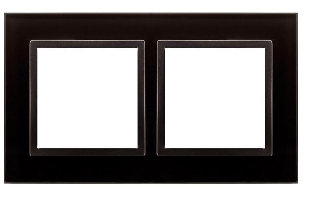 Kontakt-Simon Ramka podwójna szkło zastygła lawa - DRN2/73