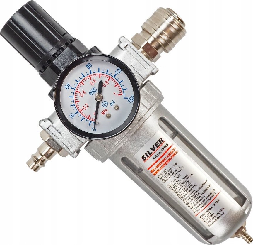 Falon-Tech REDUKTOR CIŚNIENIA FILTR ODWADNIACZ ODOLEJACZ 1/2" URZĄDZEŃ PNEUMATYCZNYCH