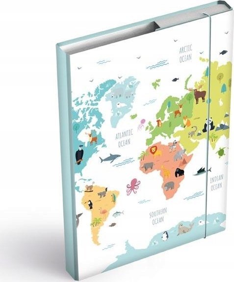 MFP paper teczka skrzydłowa z gumką box A5 Maps 8021060