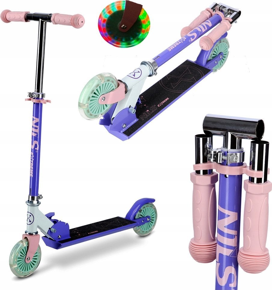 Hulajnoga Nils Extreme HD120L LED VIOLET HULAJNOGA NILS EXTREME