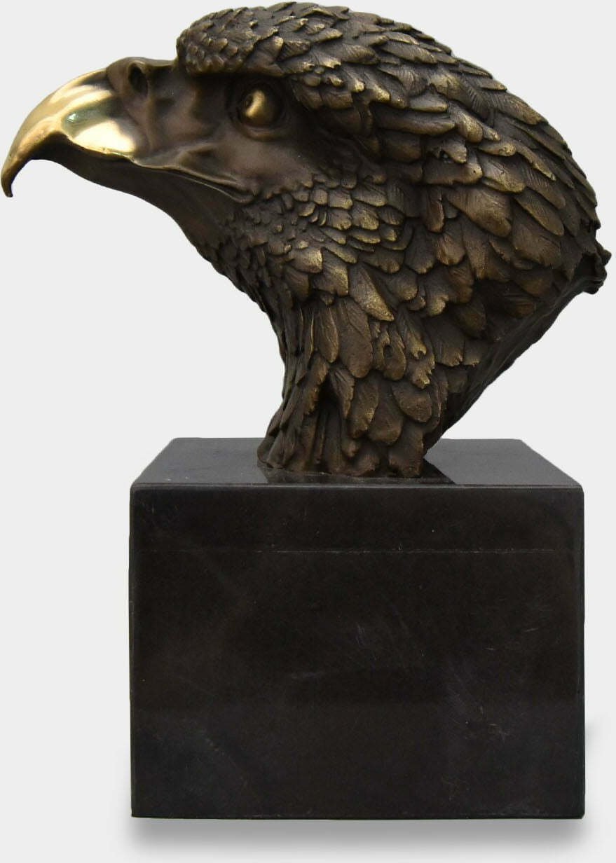rzezbyzbrazu Głowa Orła Duża Rzeźba z Brązu