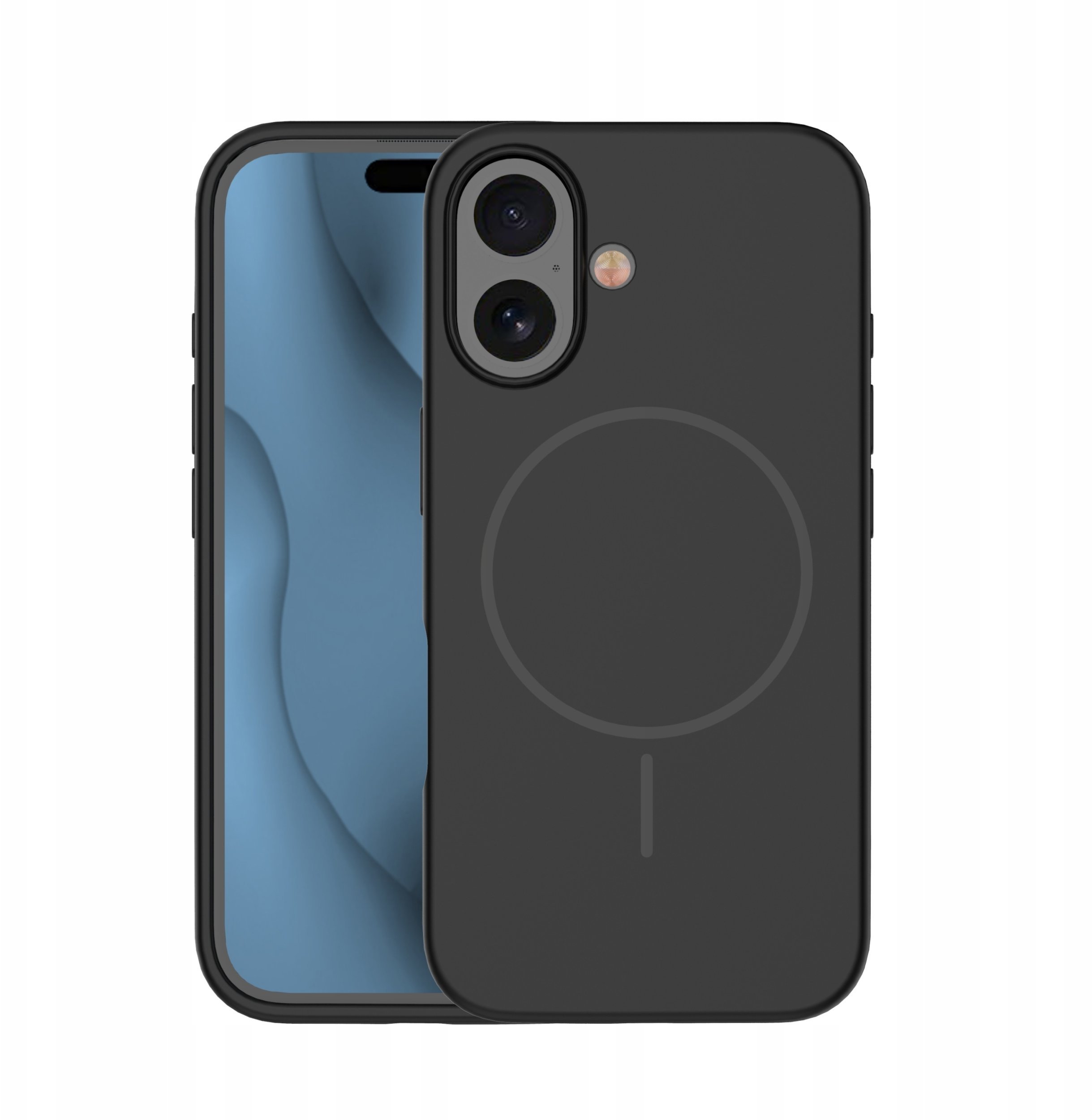 Nakładka Silicone Thin Magsafe case do iPhone 16 czarny