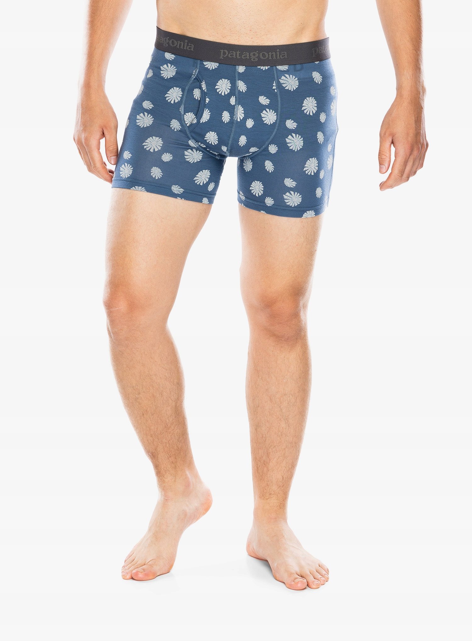Bokserki termoaktywne Patagonia Essential Boxer Briefs - 3 in - sunny/utilty blue